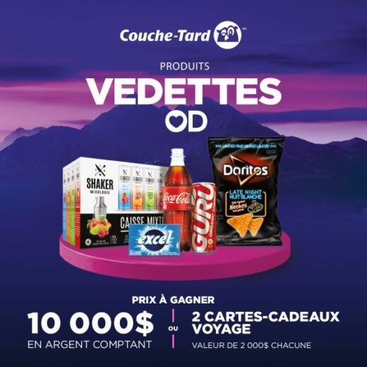 GAGNEZ 10 000 $ EN ARGENT COMPTANT OU L’UN DES 2 CERTIFICATS VOYAGES DE 2 000$ CHACUN!