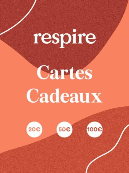 7 cartes cadeau Respire de 20 euros