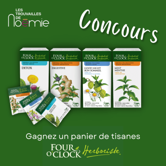 GAGNEZ UN PANIER DE TISANES FOUR O’CLOCK HERBORISTE !