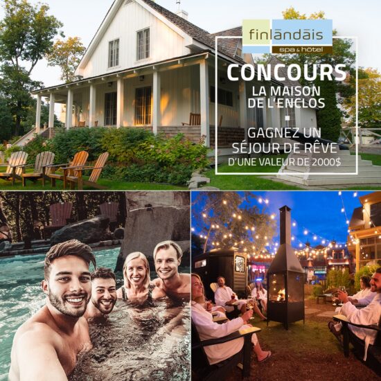 GAGNEZ UN SÉJOUR AU SPA ET HÔTEL LE FINLANDAIS POUR 4 PERSONNES!